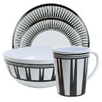 16 Pce Melamine Set - Stripe (Outer Ctn Qty: 8)