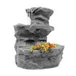 Solar Powered Water Feature - Rock Planter (Outer Carton Qty: 1)
