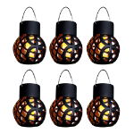 Solar Hanging Dancing Flame Lantern Light (Set of 6) (Outer Ctn Qty: 24)