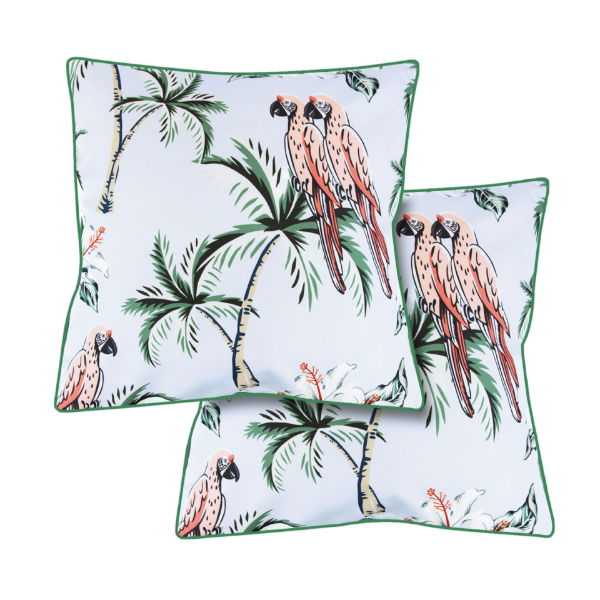 Pair of Pink Parrot Scatter Cushions (Outer Ctn Qty: 18)