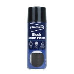 Satin Black Spray Paint 400ML (Outer Ctn Qty: 1 PDQ of 6)