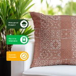 Outdoor Pair of Scatter Cushions - Jacquard Pink