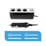 12V Triple Socket with Twin USB (Carton Qty: 10)