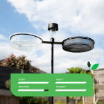 Freestanding Bird Feeder With Solar LED (Outer Ctn  Qty: 4)