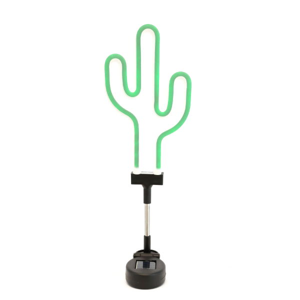 Solar Neon-Effect Cactus Stake Light (Outer Ctn Qty: 12)