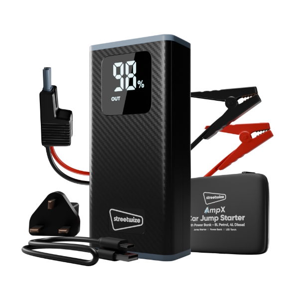 200 Amp (1800 Amp Peak) Emergency Jump Starter & 16000mAh Portable Power Bank (Petrol 2500cc/Diesel 2000cc) 