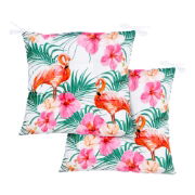 Outdoor Pair Of Seat Cushions - Flamingo Palm (Outer Ctn Qty: 22)