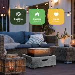 MGO Square Firepit/BBQ 