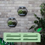 Solar Hex Wall Planter (Outer Carton: 6)
