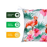 Outdoor Pair Of Seat Cushions - Flamingo Palm (Outer Ctn Qty: 22)