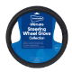 Ultimate Steering Wheel Glove - Black With White Stitching (Outer Ctn Qty: 12)