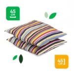 Outdoor Pair of Stripe Scatter Cushions