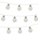 2m Solar Iridescent LED Bulb String Lights (10 Piece) (Outer Ctn Qty: 12)