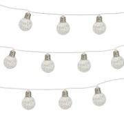 2m Solar Iridescent LED Bulb String Lights (10 Piece) (Outer Ctn Qty: 12)