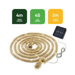 4m Decorative Rope With 45 Solar LED Lights (Outer Ctn Qty: 24)