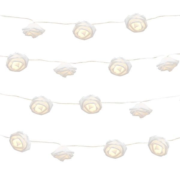 2m Solar Rose Flower LED String Lights (20 Piece)