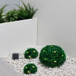 Solar Half Topiary Ball Light (Set of 3)