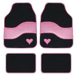 4 Piece Think Pink Carpet Mat Set (Box Qty: 10)