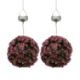 Pair of Solar 25cm Flower Bay Balls (Box Qty: 1)