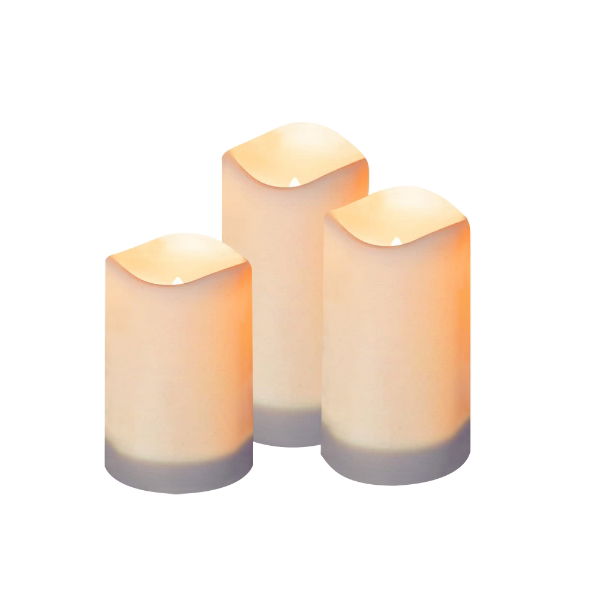 Solar LED Candle Set (3 Piece Set) (Outer Ctn Qty: 12)