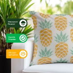 Outdoor Pair Of Light Up Pineapple Scatter Cushions (Outer Ctn Qty: 18)