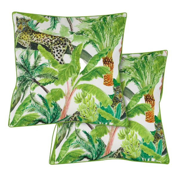 Pair of Leopard Jungle Scatter Cushions (Outer Ctn Qty: 18)