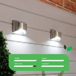 Lucent Solar Fence Lights (Pack of 2) (Outer Ctn Qty: 24)