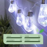 2m Solar Tubular LED Bulb String Lights (10 Piece) (Outer Ctn Qty: 12)