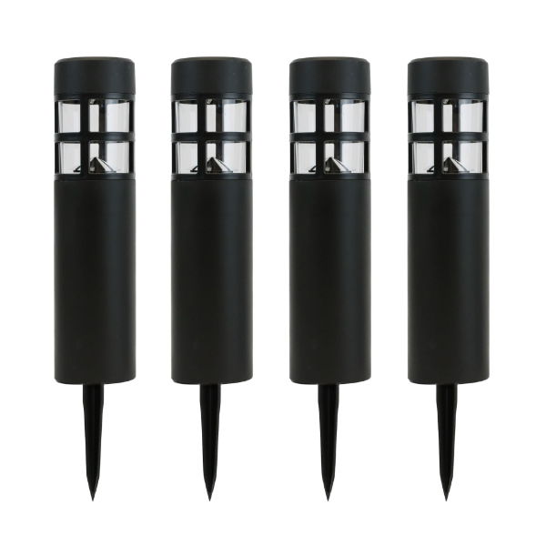 Solar Pillar Stake Lights (Pack of 4)