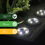 Pack of 4 Solar Deck Lights (Outer Ctn Qty: 18)