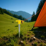 20 Pcs Heavy Duty Tent Pegs 7x200mm