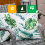 Pair of Botanical Leaf Scatter Cushions (Outer Ctn Qty: 18)