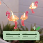 2m Solar Flamingo LED String Lights (10 Piece) (Outer Ctn Qty: 24)