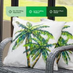 Outdoor Pair Of Scatter Cushions - Light Up Palm (Outer Ctn Qty: 18)