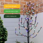 120cm Solar-powered Cherry Flower Stake Tree Lights (Outer Ctn Qty: 10)