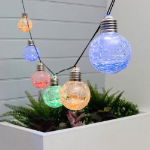 Solar Crackle Ball String Lights (10 Piece)