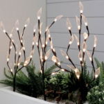 Pack of 3 60 White LED Solar Tree Lights (Outer Ctn Qty: 12)