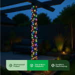 20m Solar Multi-Coloured LED String Lights (200 LED) (Outer Ctn Qty: 24)