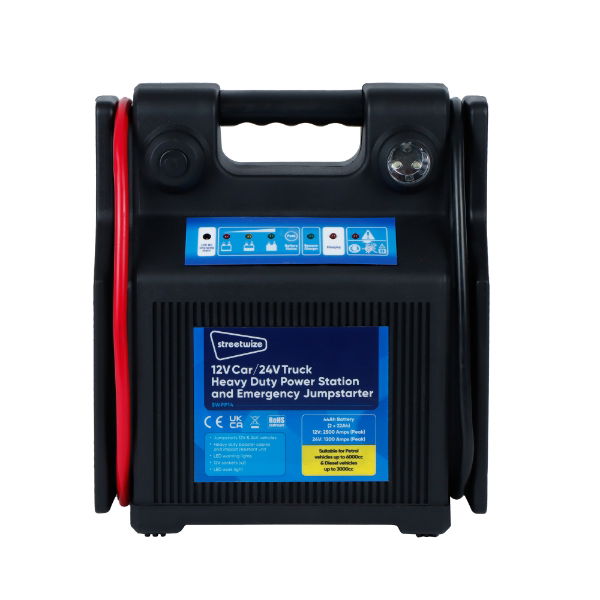 12V/24V 44Ah Heavyweight Power Station & Emergency Jumpstart (Petrol 6000cc/Diesel 3000cc) (Box Qty: 1)