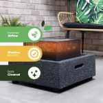MGO Square Firepit/BBQ 