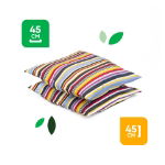 Outdoor Pair of Stripe Scatter Cushions