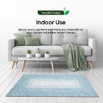 Jute-Style Indoor & Outdoor Rug - Ocean Blue - 80cm x 150cm (Outer Ctn Qty: 9)