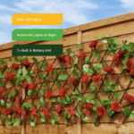 Solar Red Flower Trellis (Outer Ctn Qty: 6)