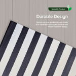 Zebra Stripe Outdoor Rug - 120cm x 180cm (Medium) (Outer Ctn Qty: 24)