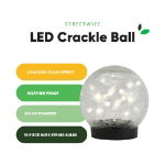 Solar Crackle Ball Light - 15cm Diameter (Outer Ctn Qty: 6)