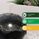 Solar Powered Water Feature - Rock Bowl (Outer Carton Cty: 1)