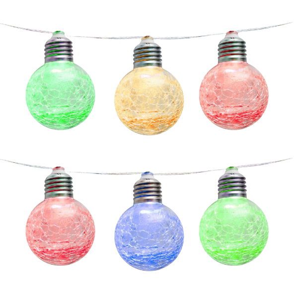 Solar Crackle Ball String Lights (10 Piece)