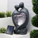 Carved Lovers Solar Water Feature (Outer Ctn Qty:1)