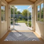 Prisma Outdoor Rug (Grey/White) - 150cm x 250cm (Large) (Outer Ctn Qty: 10)