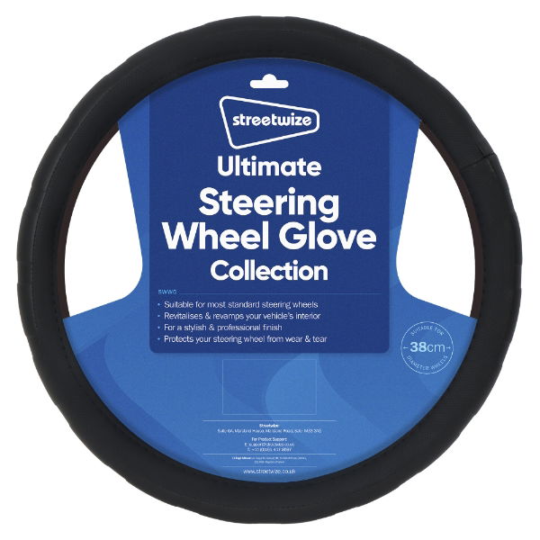 Ultimate Steering Wheel Glove - Black Sports Grip (Box Qty: 25)